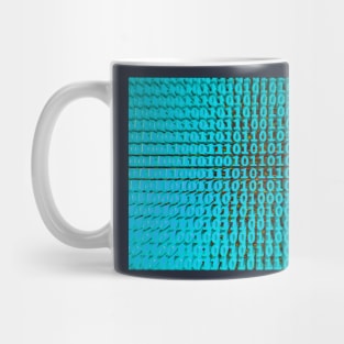 Binary Numbers, Computer Talk, Light Blue Mug